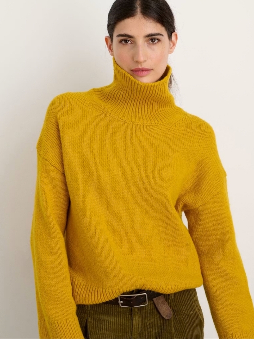 Alex Mill Betty Wool Chunky Turtleneck Pullover Sweater